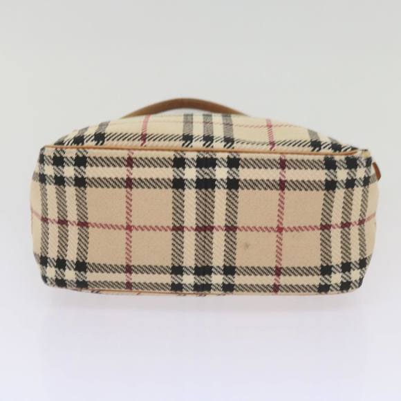 BURBERRY Nova Check Shoulder Bag Canvas Beige Auth 66603 - Picture 5 of 16